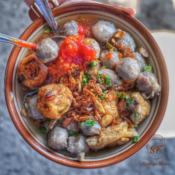 Bakso surabaya bonnet enak halal makan menggoda surabayafoodies