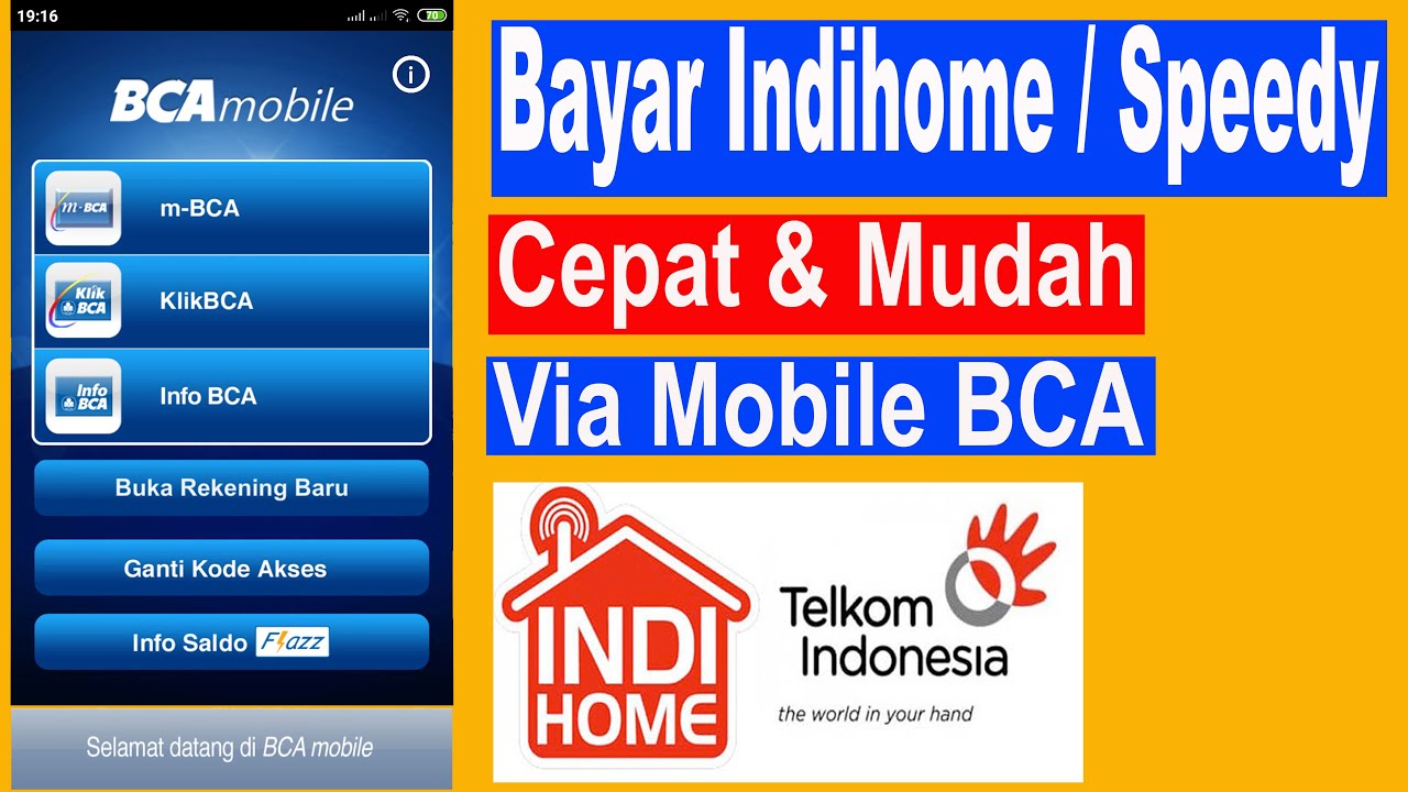 Cara bayar tagihan indihome lewat bca mobile