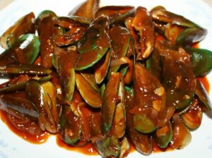 Kerang padang hijau saus masak resep memasak campur dara enak ala paket porsi batik ijo masakan mudah